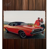 Металлическая табличка Dodge Challenger R T 224